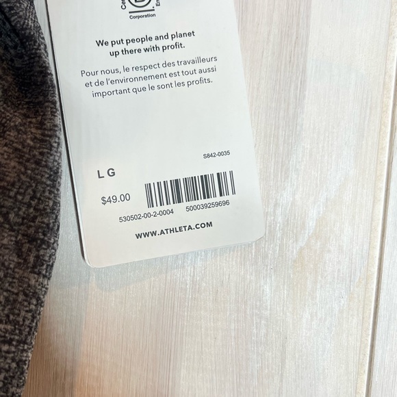 Athleta Momentum Heathered Tank size large NWT - Picture 4 of 6